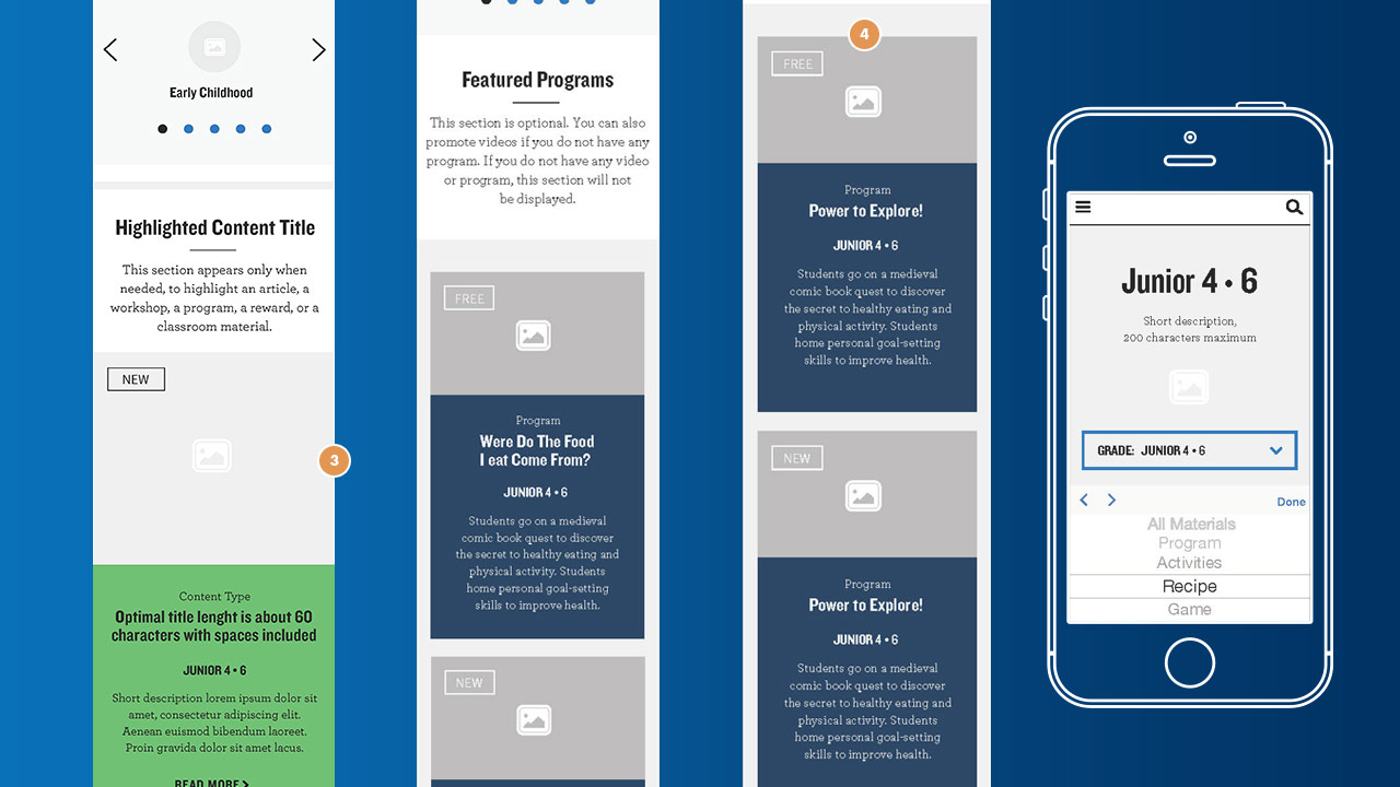 UX mobile screens isometric view